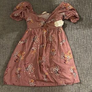Altar'd State Dusty Rose Floral Mini Dress